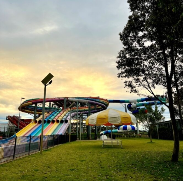 Twilight image slide after the sun goes down